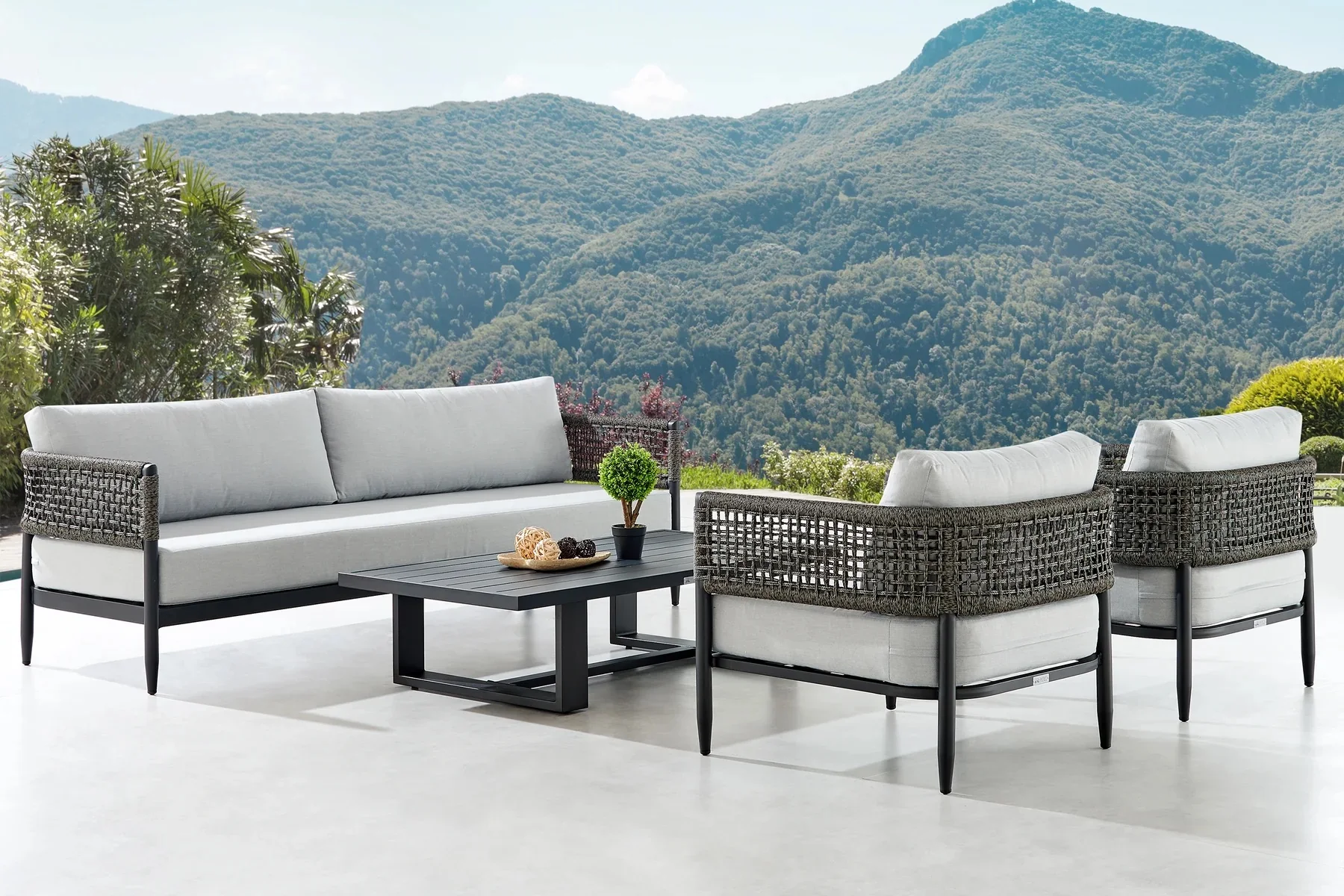 Alegria Outdoor 4 Piece Patio Set