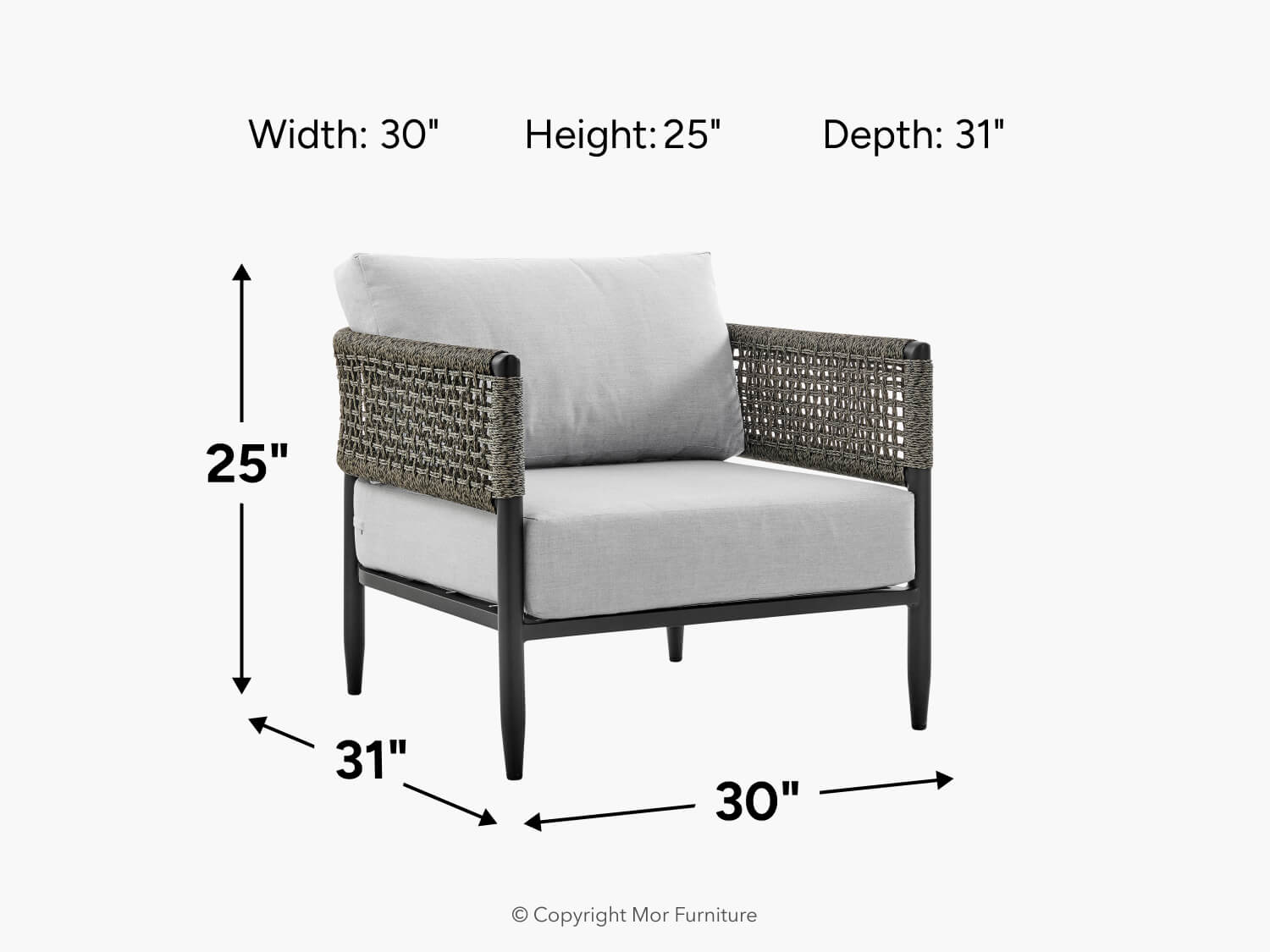 Alegria Outdoor Club Chair - Image 6