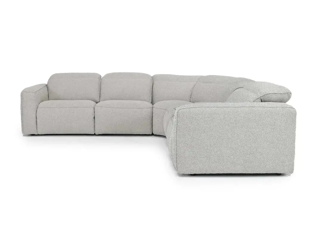 Amara 6 Piece 2 Power Sectional With 2 Power Armless Recliner - Image 3