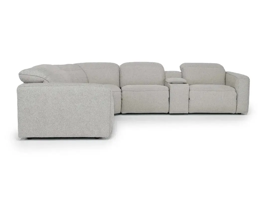Amara 6 Piece 2 Power Sectional With 2 Power Armless Recliner - Image 4