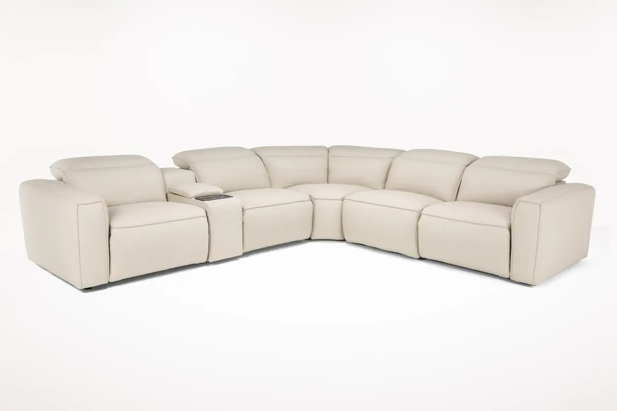 Amara 6 Piece 2 Power Sectional With 2 Power Armless Recliner - Image 9