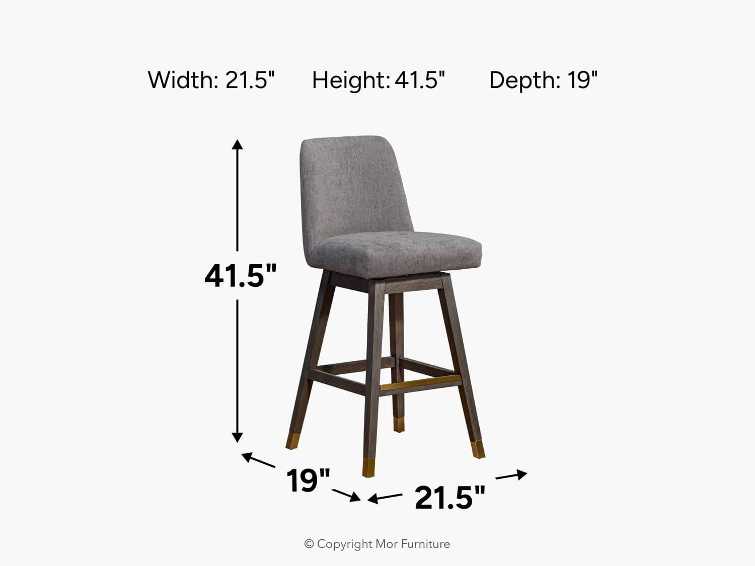 Amelia Swivel Barstool - Image 6