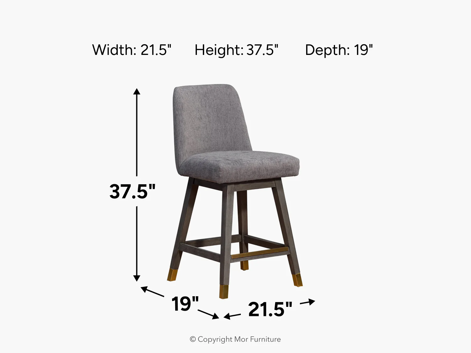 Amelia Swivel Counter Height Stool - Image 6