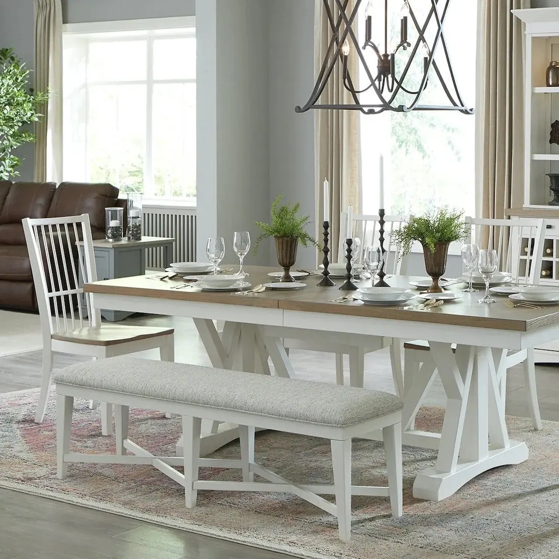 Americana Counter Height Dining Bench - Image 4
