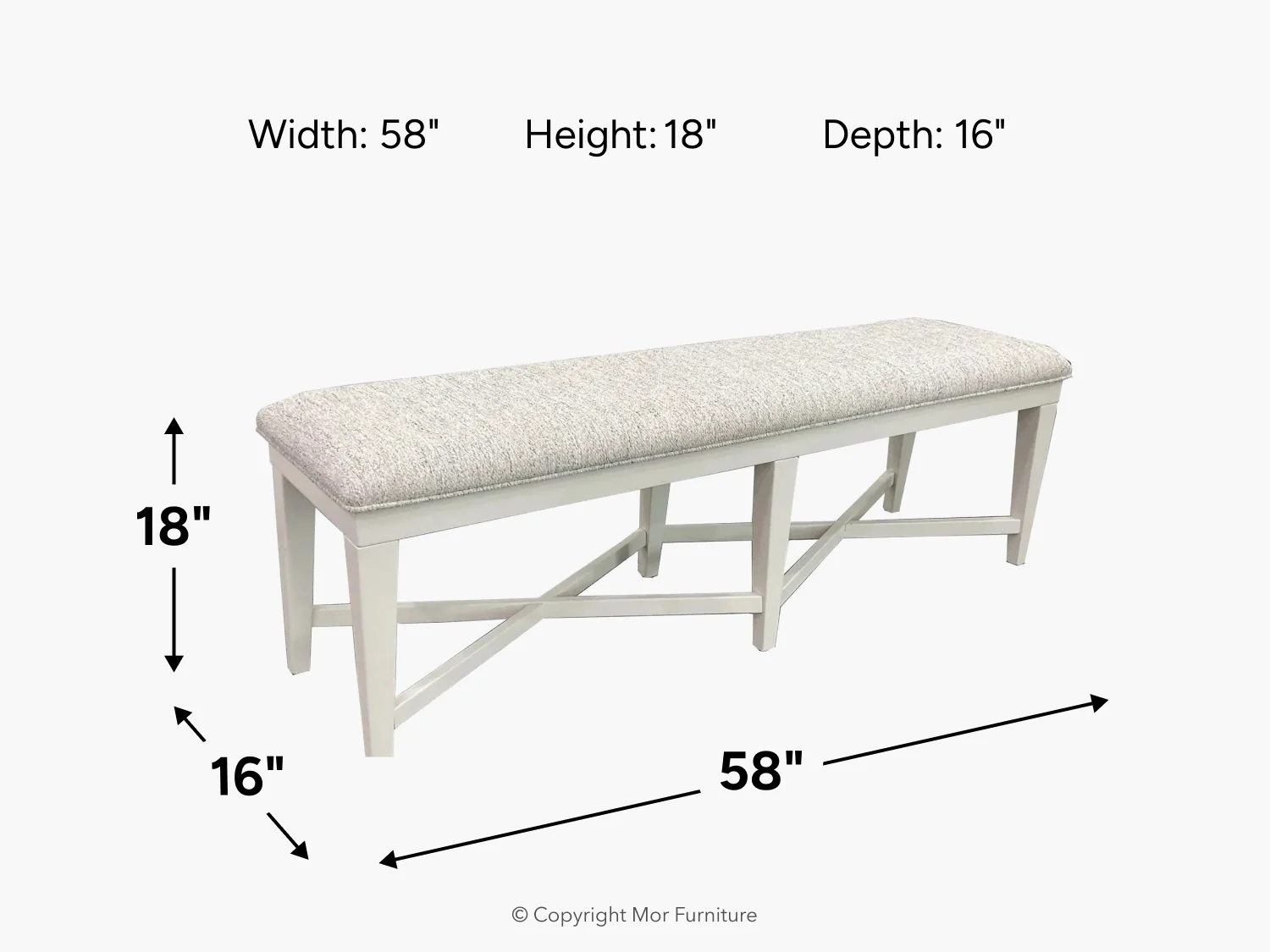Americana Dining Bench - Image 4