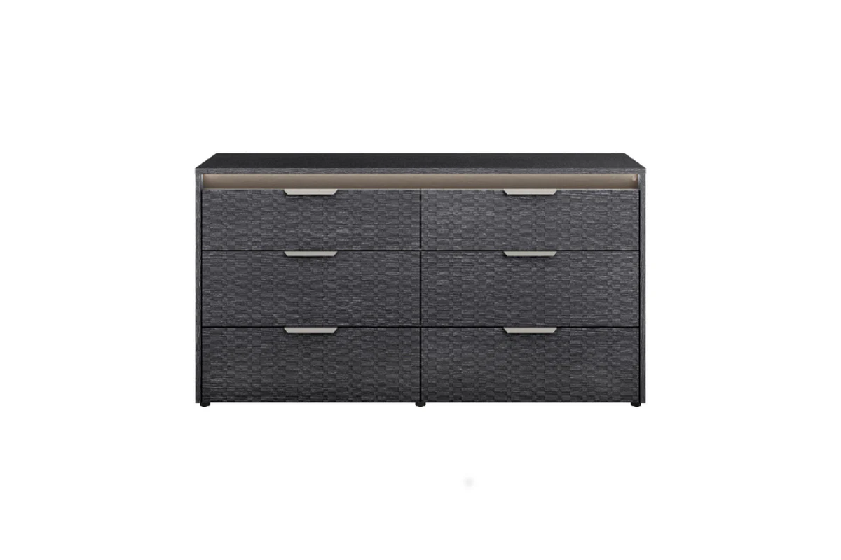 Amy Upholstered Panel Bed & Dresser & Mirror & Nightstand - Image 14