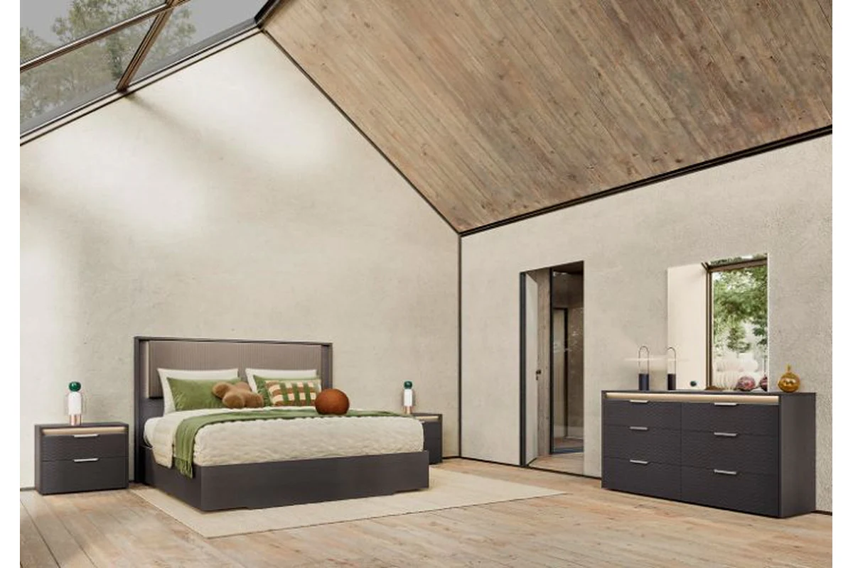 Amy Upholstered Panel Bed With Storage - Image 7
