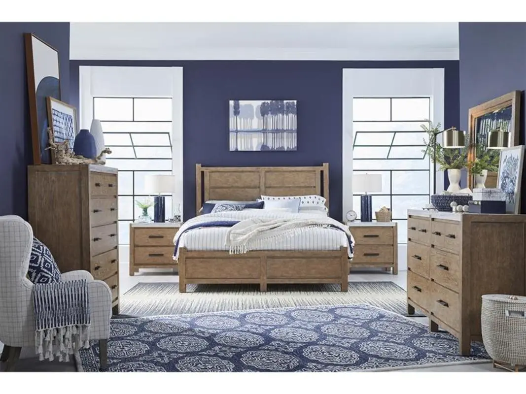 Aspen Valley Panel Bed & Dresser & Mirror & Nightstand - Image 10