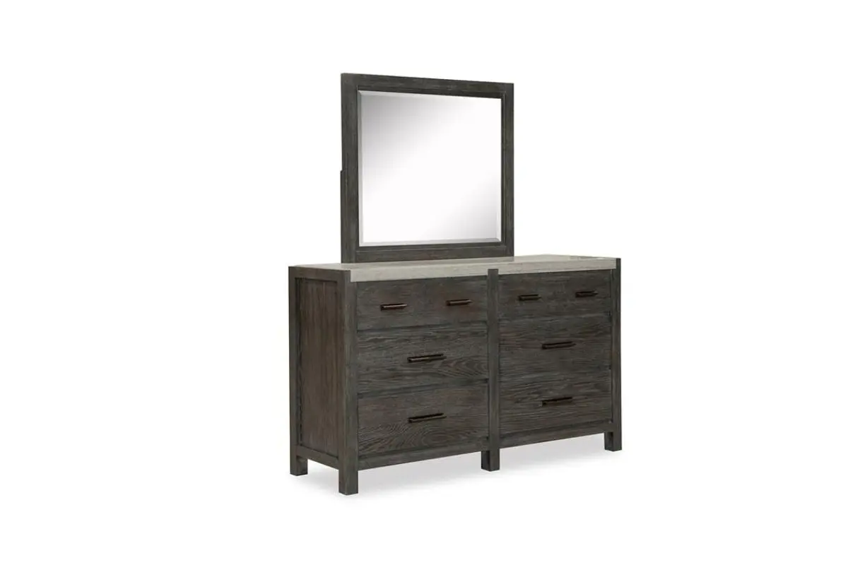 Aspen Valley Panel Bed & Dresser & Mirror & Nightstand - Image 26
