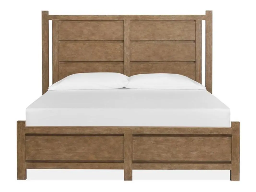 Aspen Valley Panel Bed & Dresser & Mirror & Nightstand - Image 3