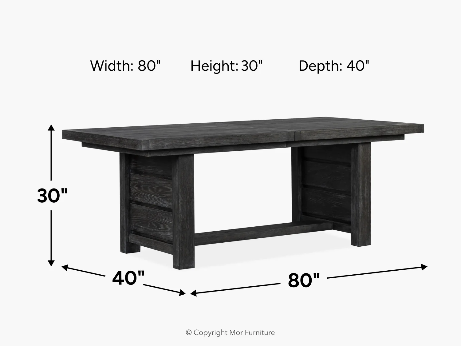 Aspen Valley Trestle Dining Table - Image 17