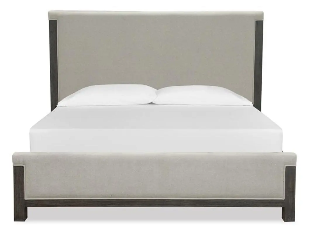 Aspen Valley Upholstered Bed & Dresser & Mirror & Nightstand - Image 25