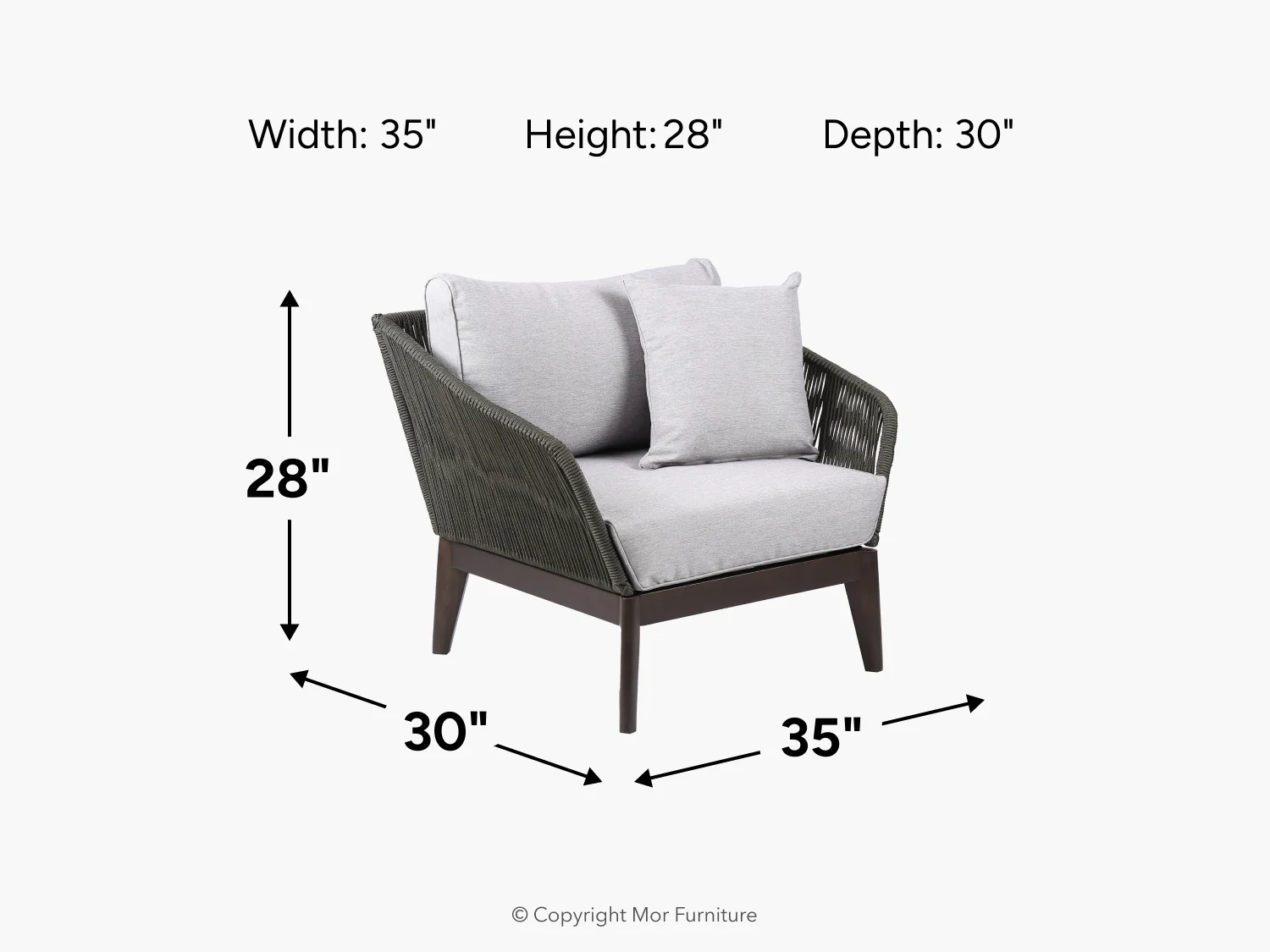 Athos Outdoor Club Chair - Image 3