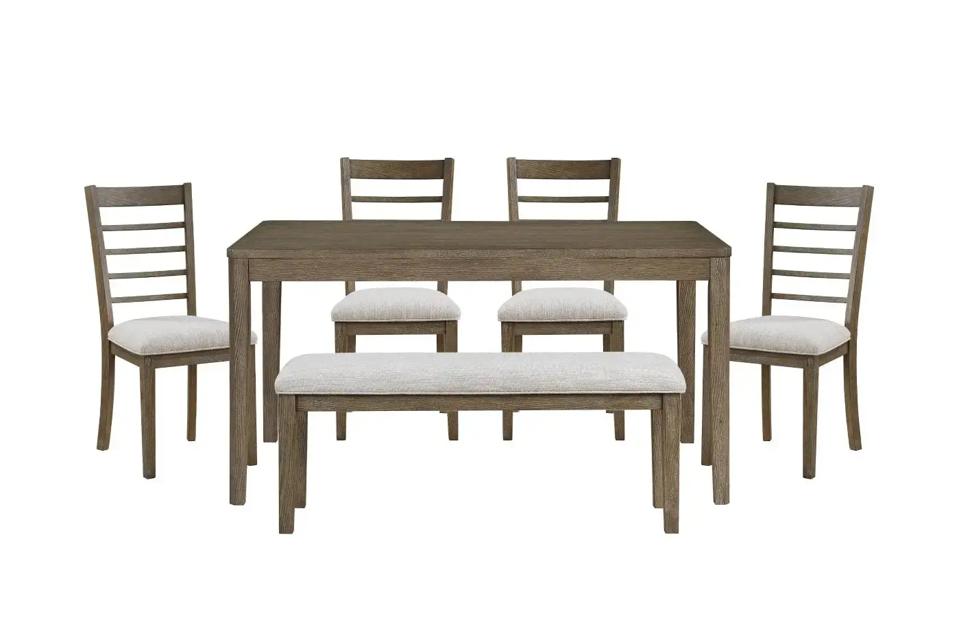 Barry Dining Table & 4 Chairs & Bench - Image 4