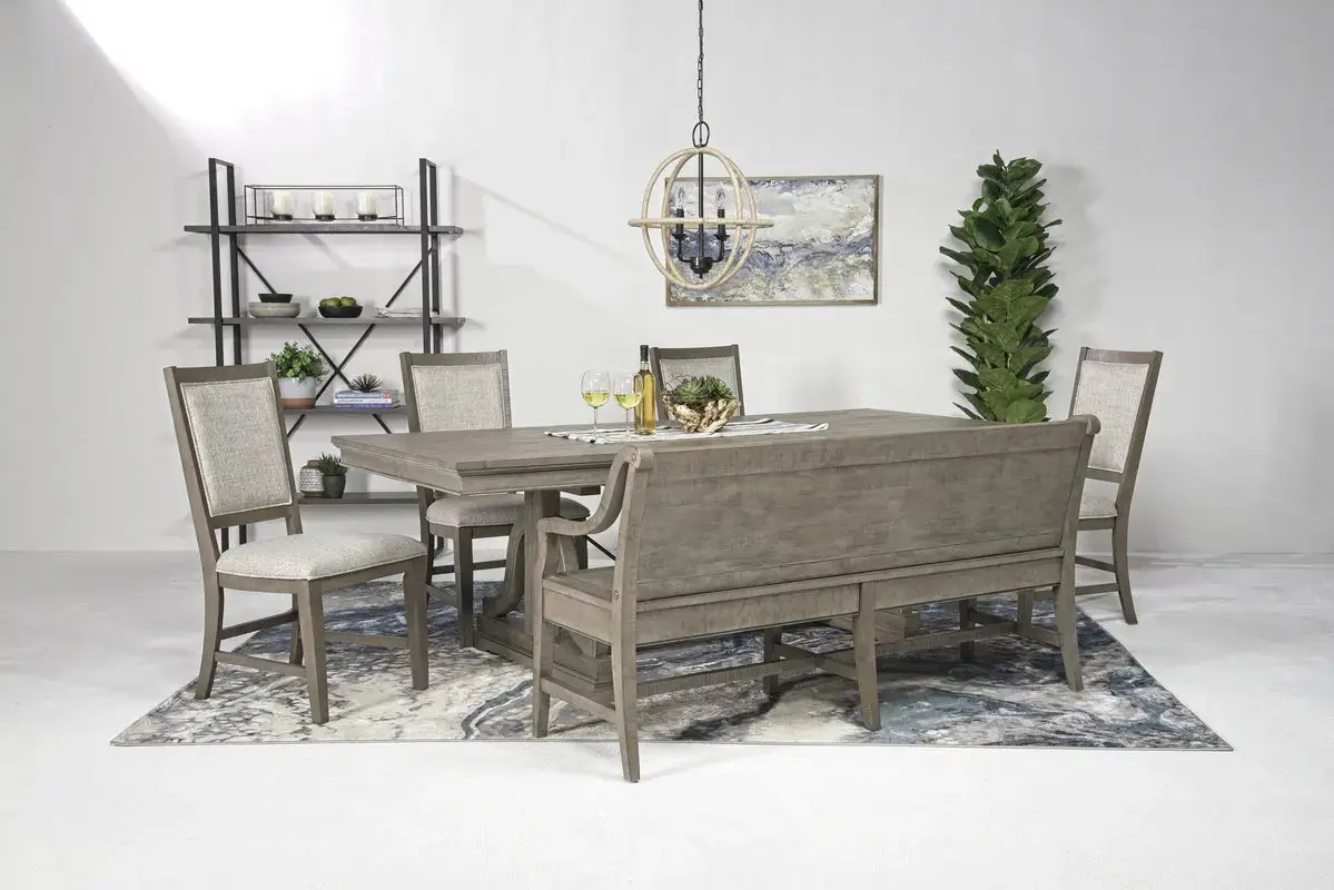 Bay Creek Dining Table & 4 Chairs & Bench - Image 126