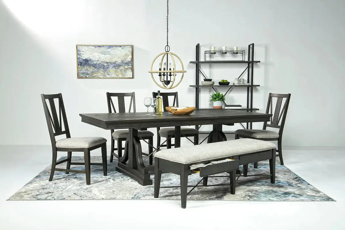 Bay Creek Dining Table & 4 Chairs & Bench - Image 13