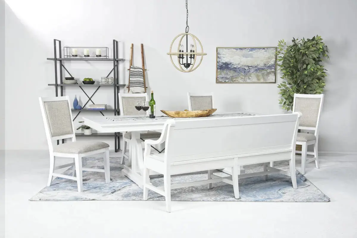 Bay Creek Dining Table & 4 Chairs & Bench - Image 169