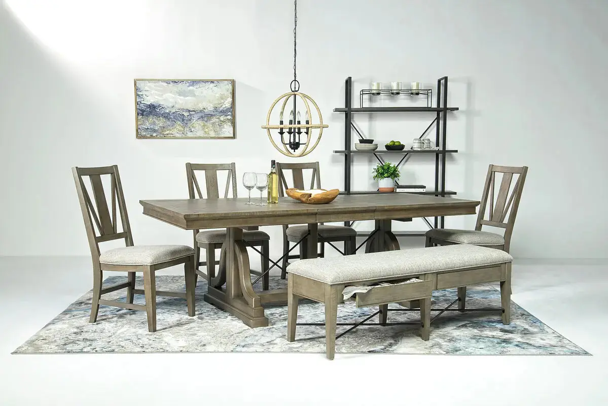 Bay Creek Dining Table & 4 Chairs & Bench - Image 25