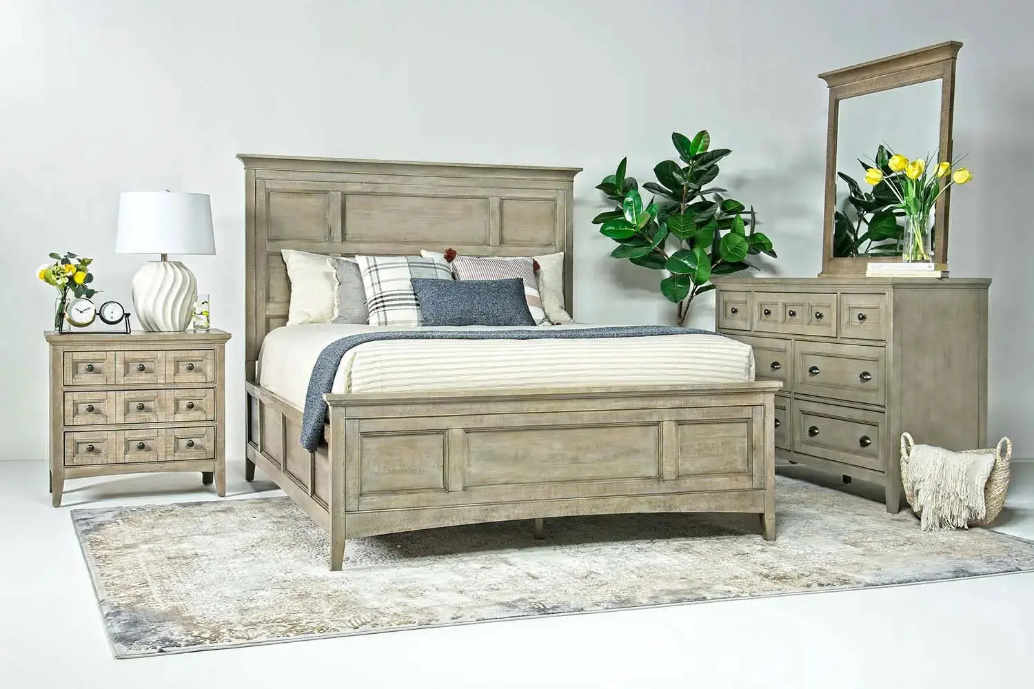 Bay Creek Panel Bed & Dresser & Mirror & Nightstand - Image 4