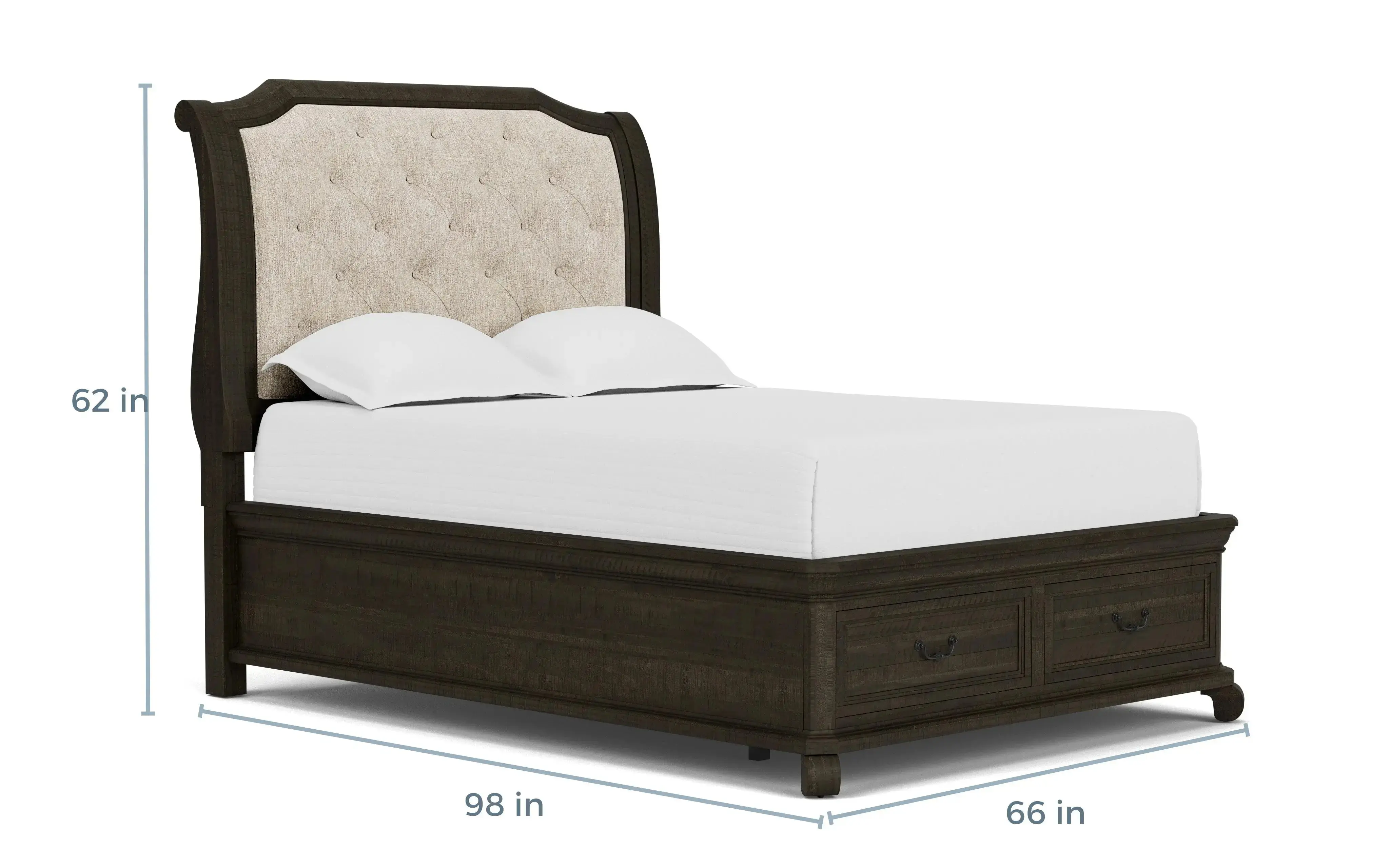 Bellamy Sleigh Bed - Image 15