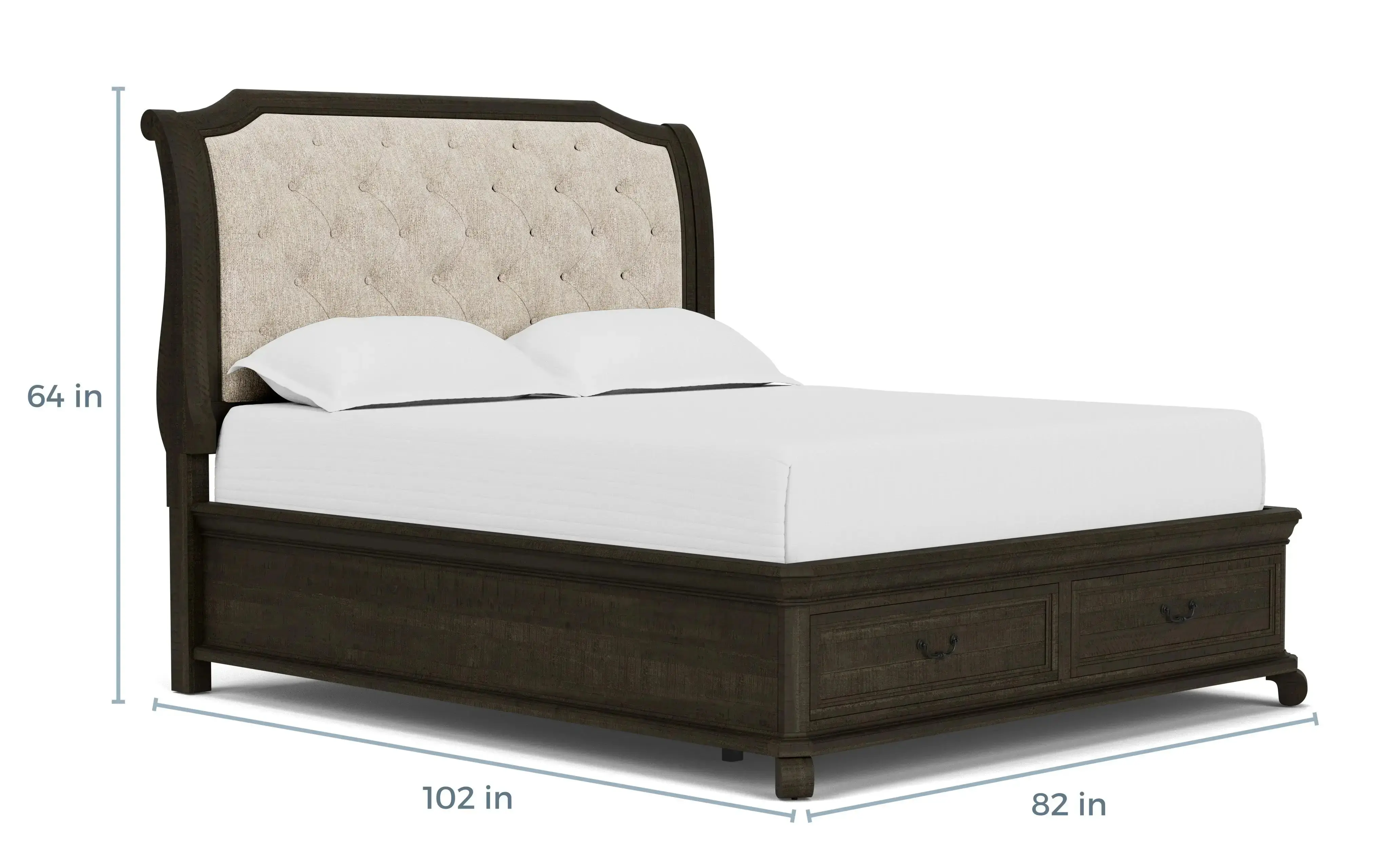 Bellamy Sleigh Bed - Image 51