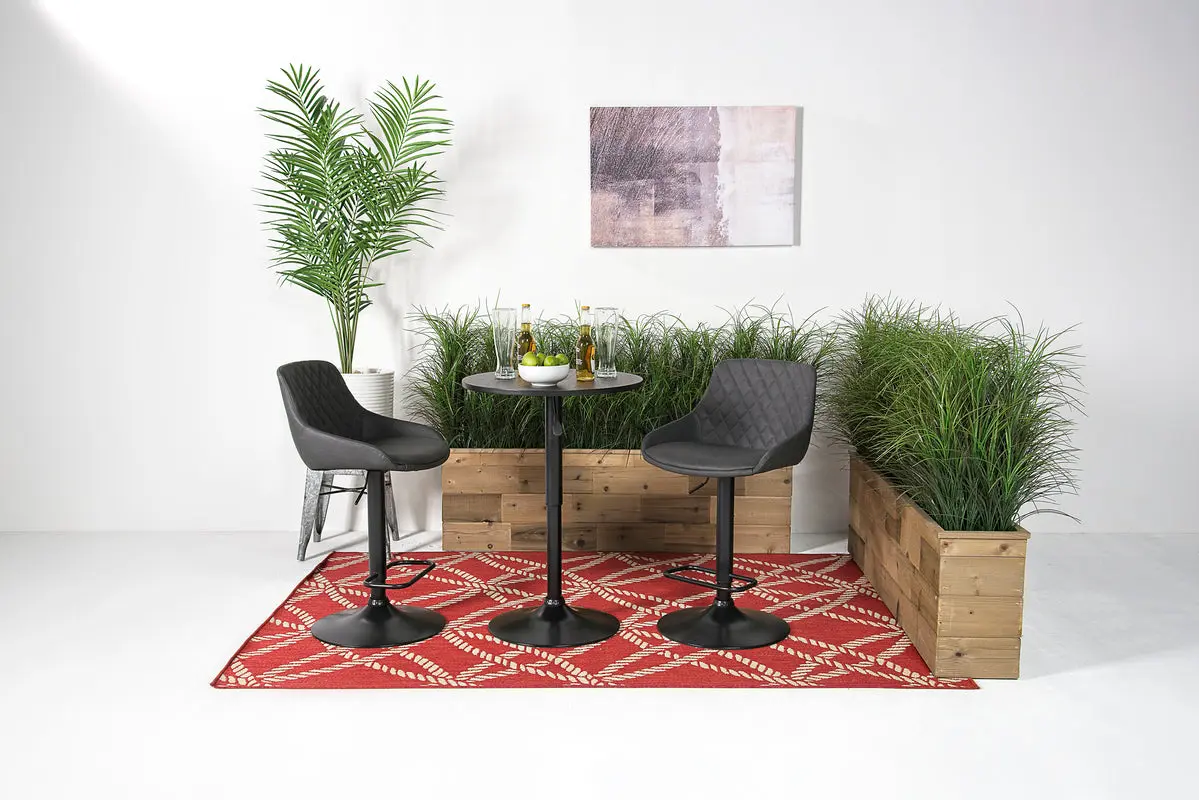 Bentley Round Adjustable Height Dining Table & 2 Stools - Image 6