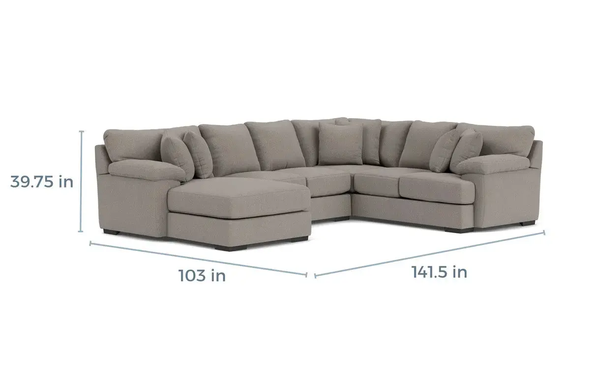 Bermuda Tux Loveseat Chaise Sectional Custom - Image 3