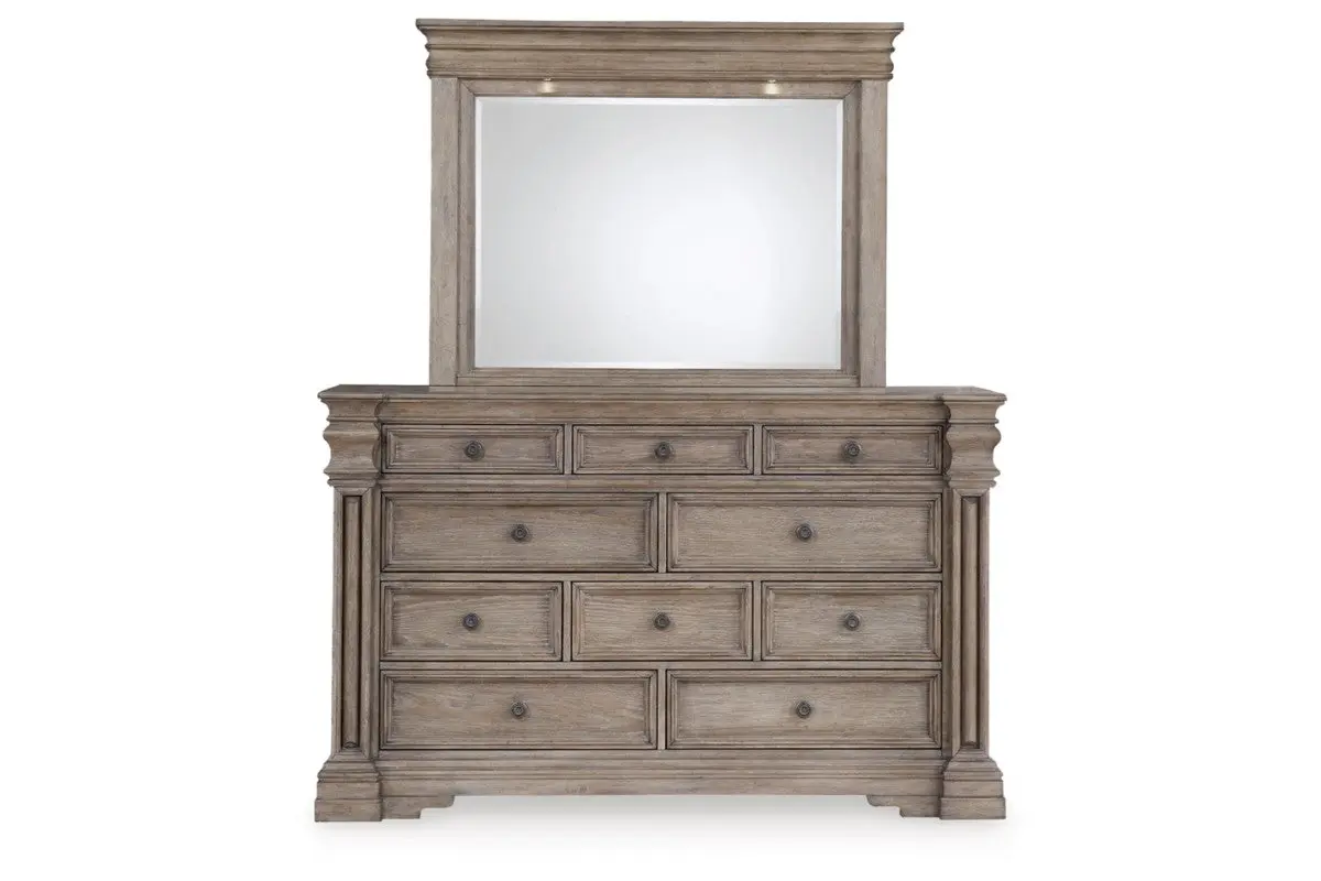 Blairhurst Panel Bed & Dresser & Mirror & Nightstand - Image 12