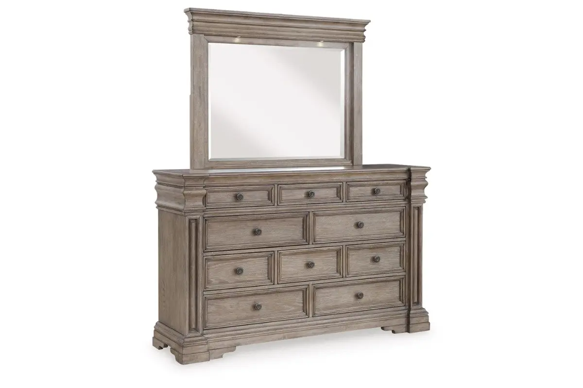 Blairhurst Panel Bed & Dresser & Mirror & Nightstand - Image 4