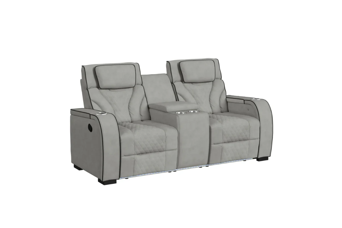 Blitz Reclining Sofa & Console Loveseat - Image 8