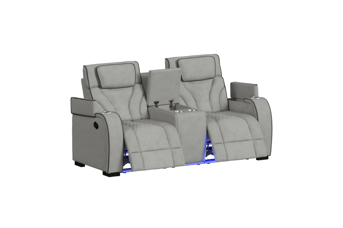 Blitz Reclining Sofa & Console Loveseat - Image 9
