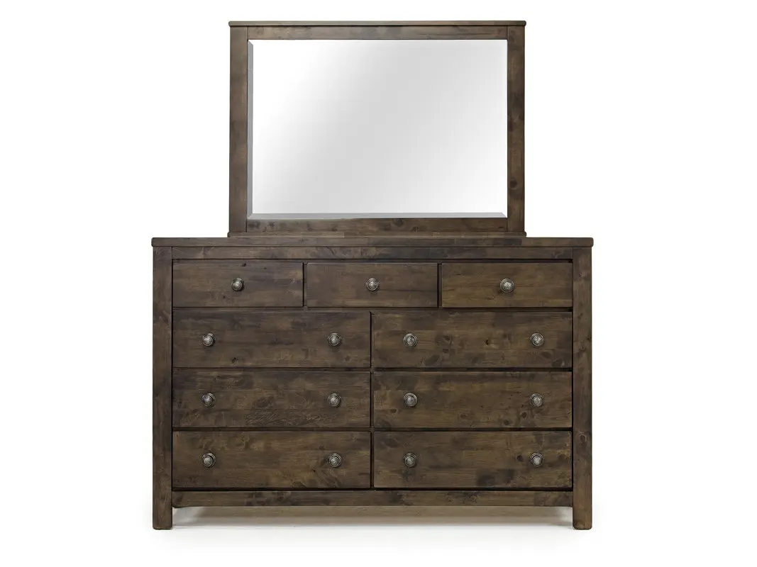 Blue Ridge Panel Bed & Dresser & Mirror & Nightstand - Image 7