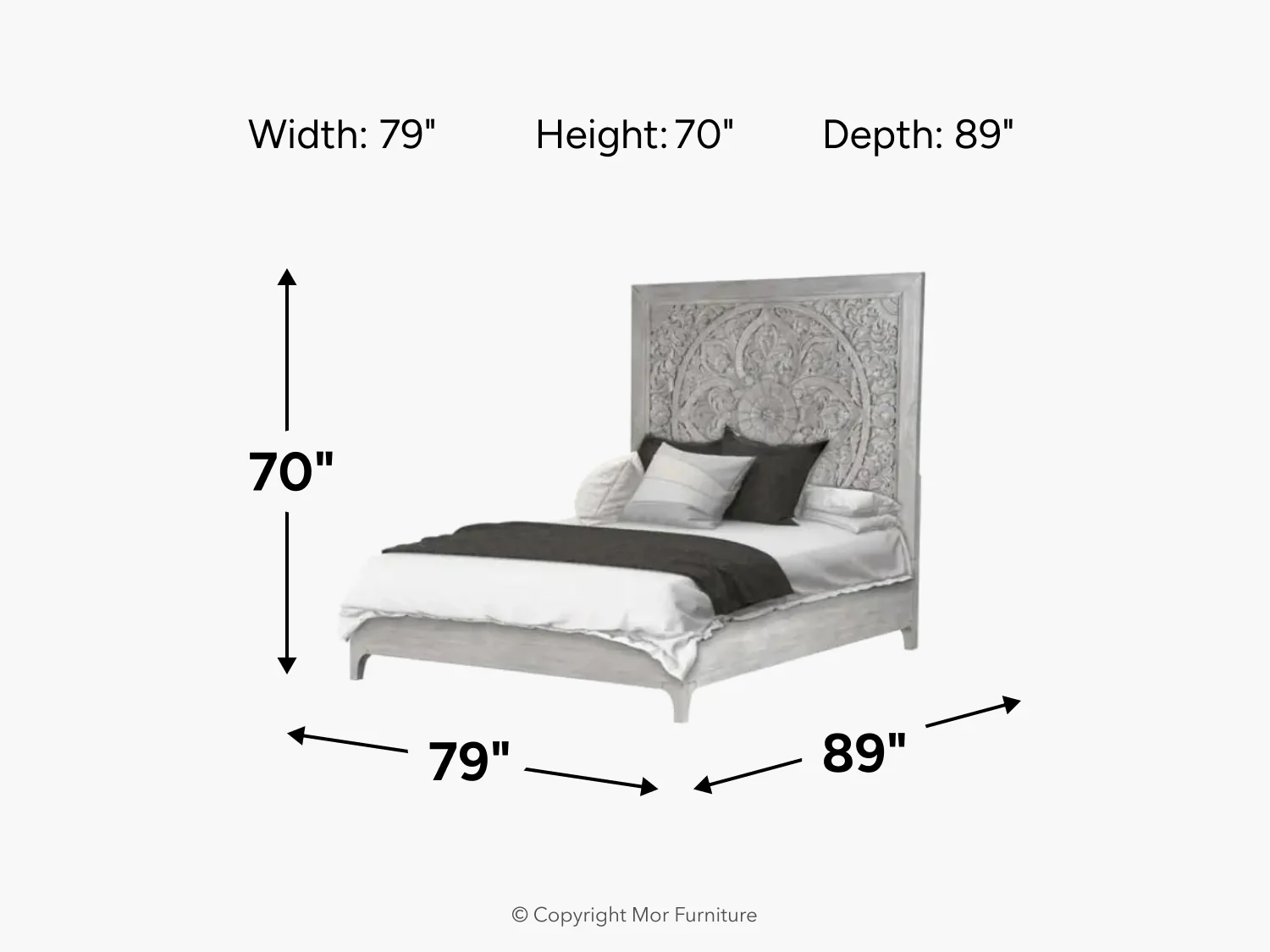 Boho Chic Platform Bed - Image 24