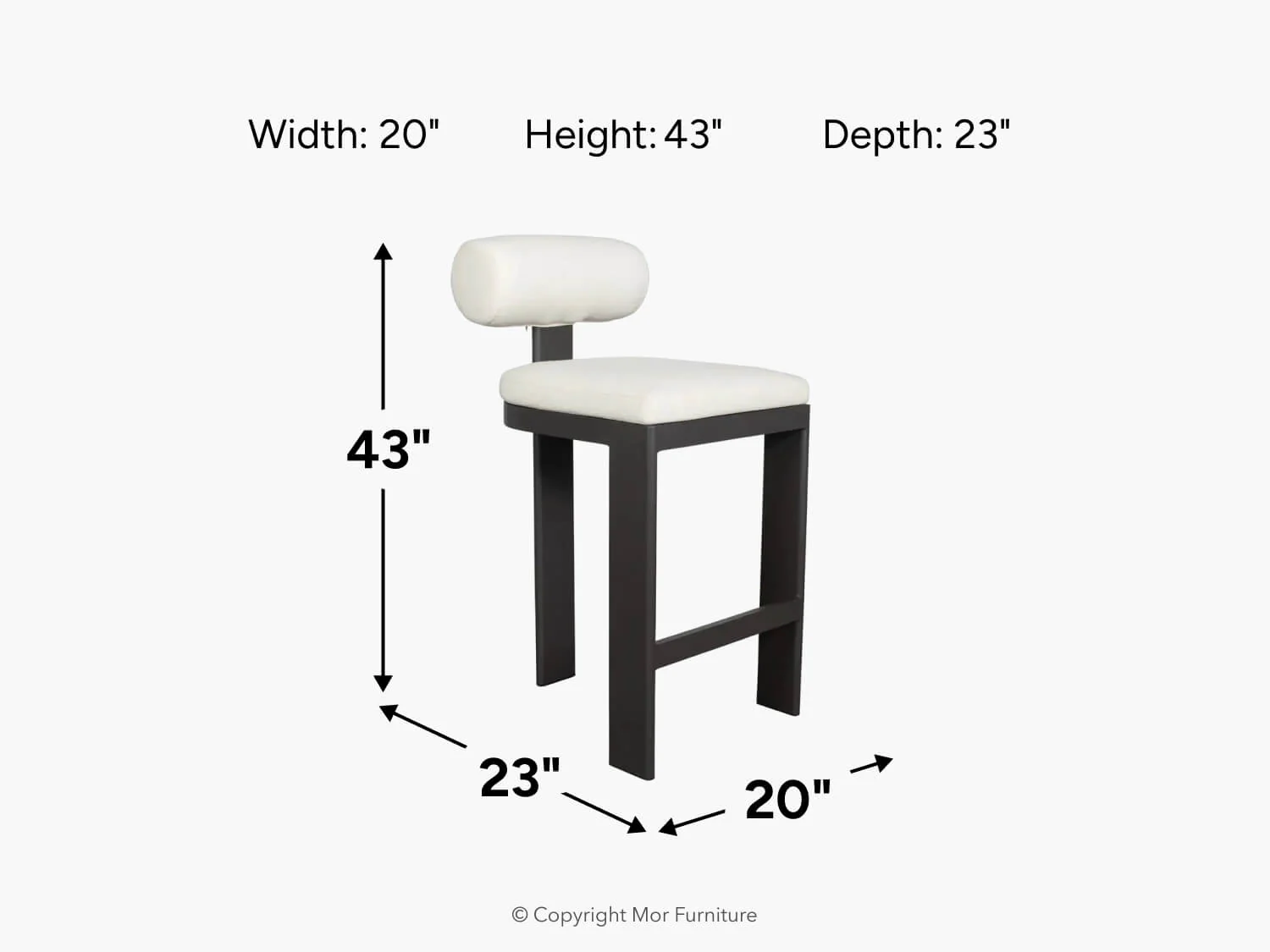 Bolster Outdoor Barstool - Image 10