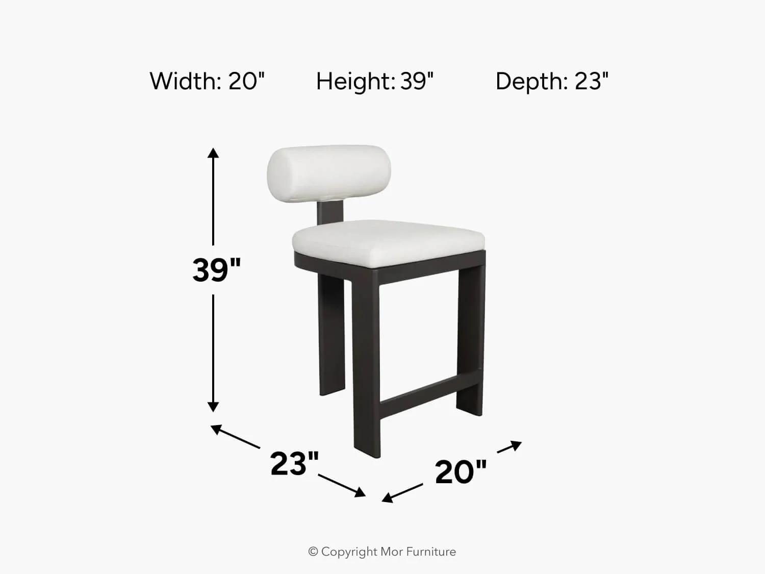 Bolster Outdoor Counter Height Stool - Image 13