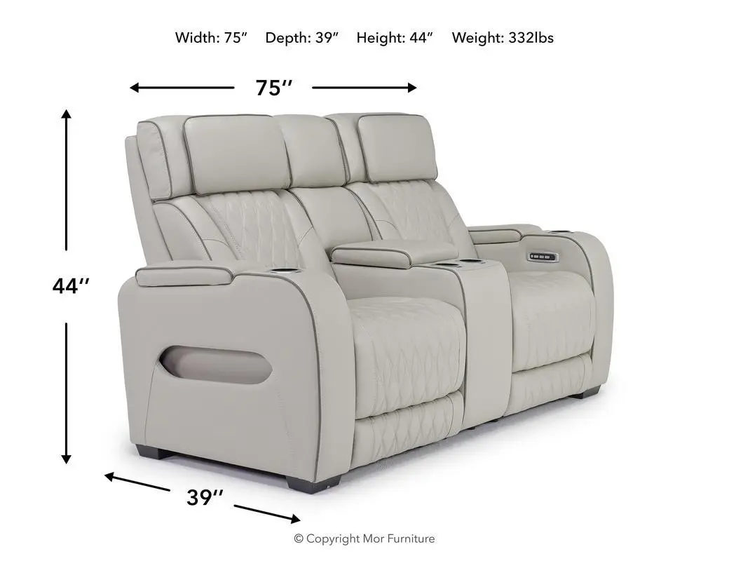 Boyington 2 Power Console Loveseat - Image 11