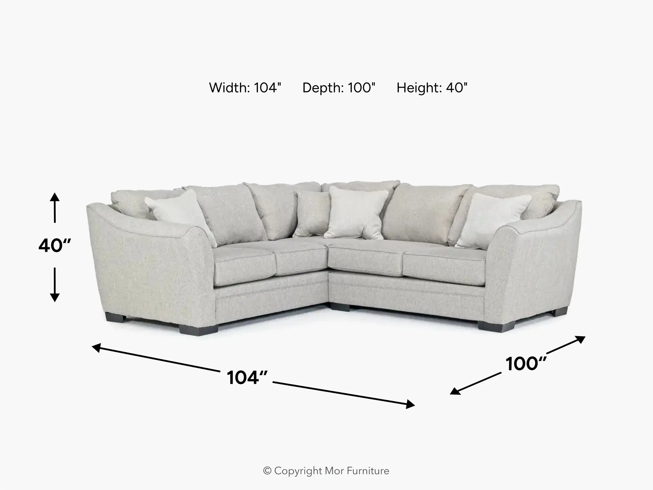 Brazil Tux Loveseat Sectional - Image 53