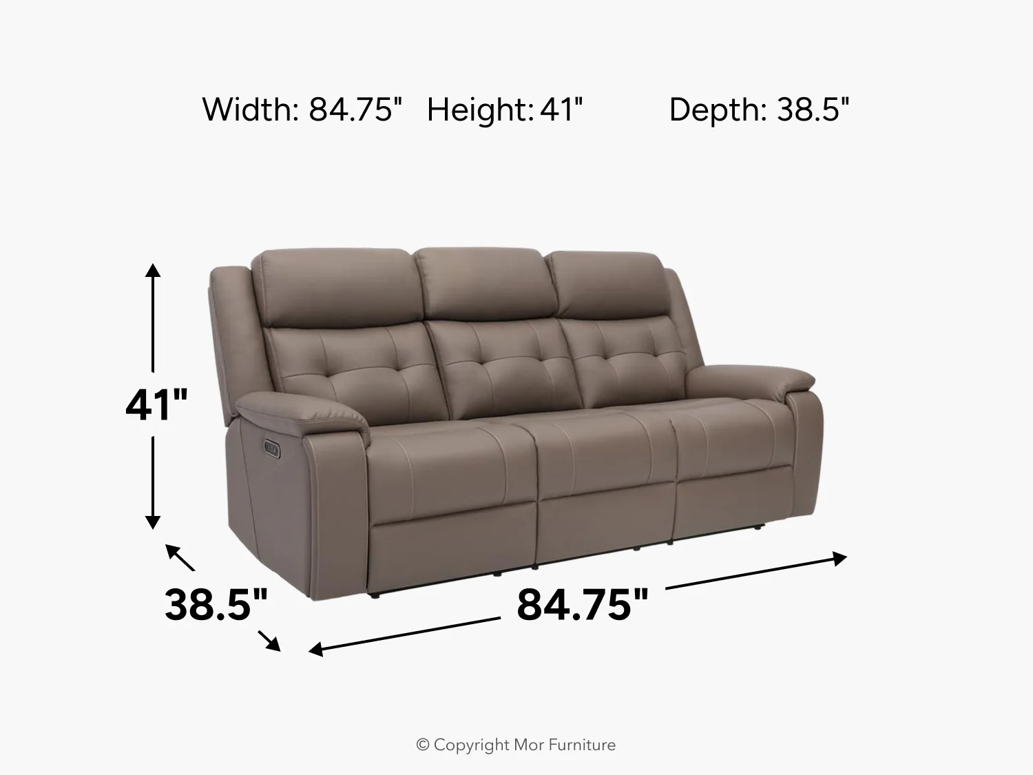 Bremen 2 Power Sofa - Image 9