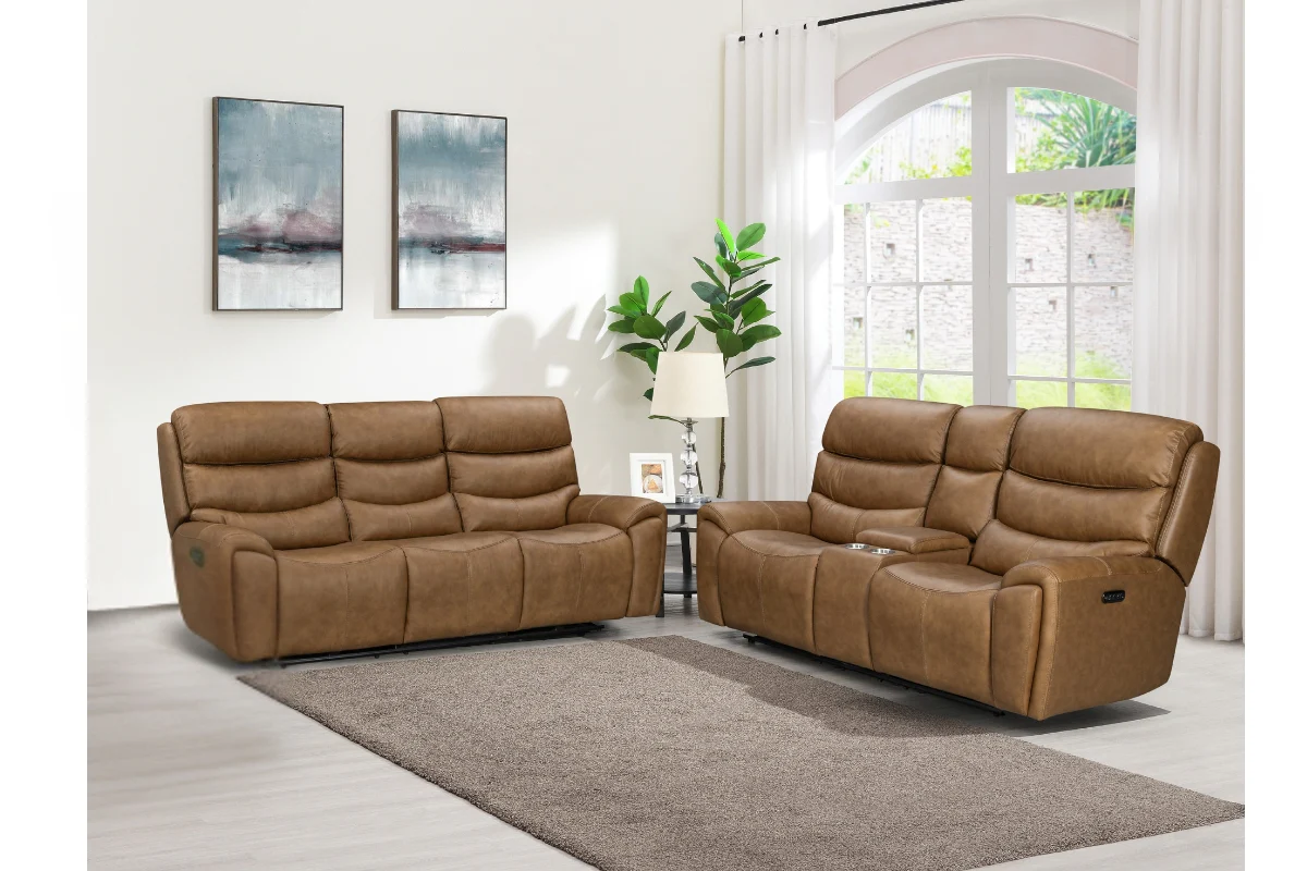 Bruce 2 Power Sofa & Console Loveseat