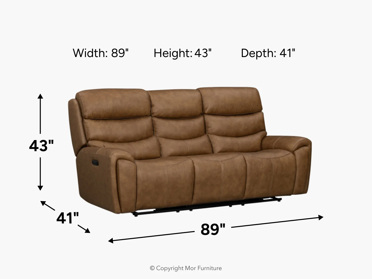 Bruce 2 Power Sofa - Image 9