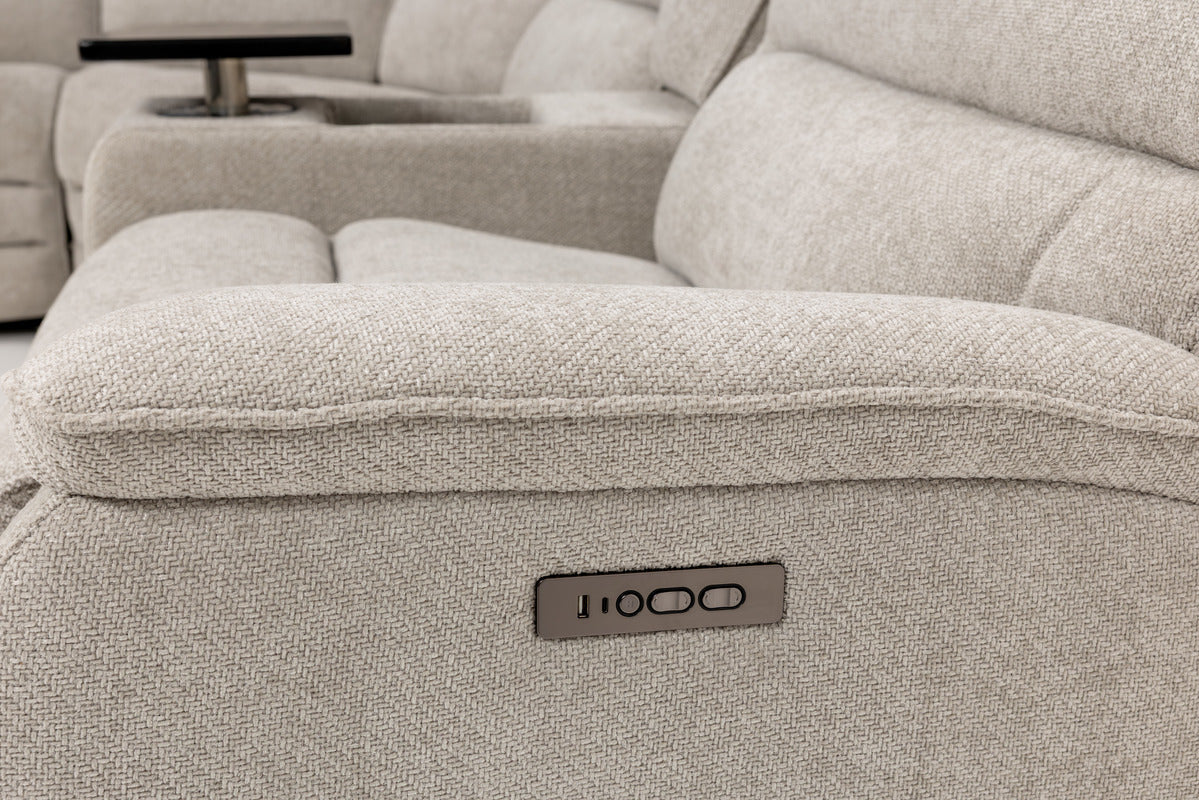 Bryant 6 Piece 2 Power Sectional - Image 10
