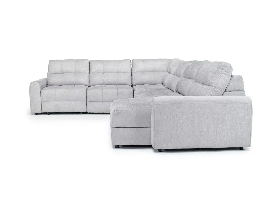 Bryce 6 Piece Power Sliding Sectional With Chaise & Armless Slider - Image 13