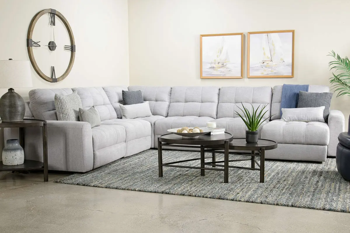 Bryce 6 Piece Power Sliding Sectional With Chaise & Armless Slider - Image 16