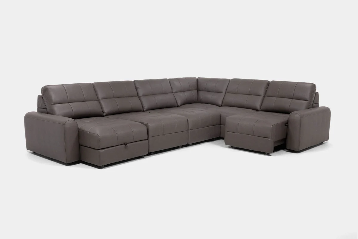 Bryce 6 Piece Power Sliding Sectional With Chaise & Armless Slider - Image 19