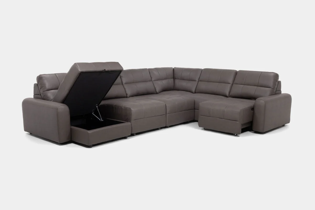 Bryce 6 Piece Power Sliding Sectional With Chaise & Armless Slider - Image 20