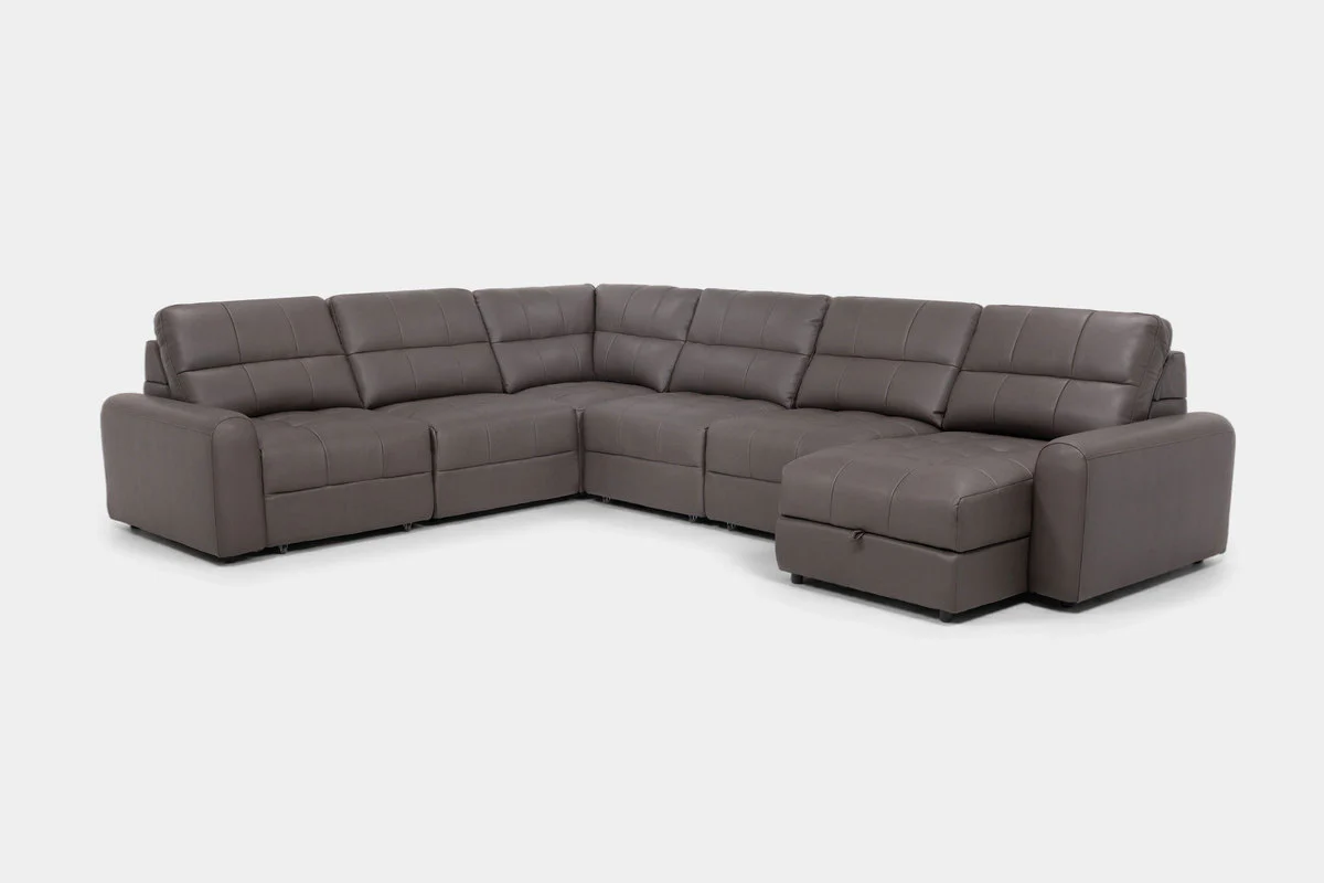 Bryce 6 Piece Power Sliding Sectional With Chaise & Armless Slider - Image 24