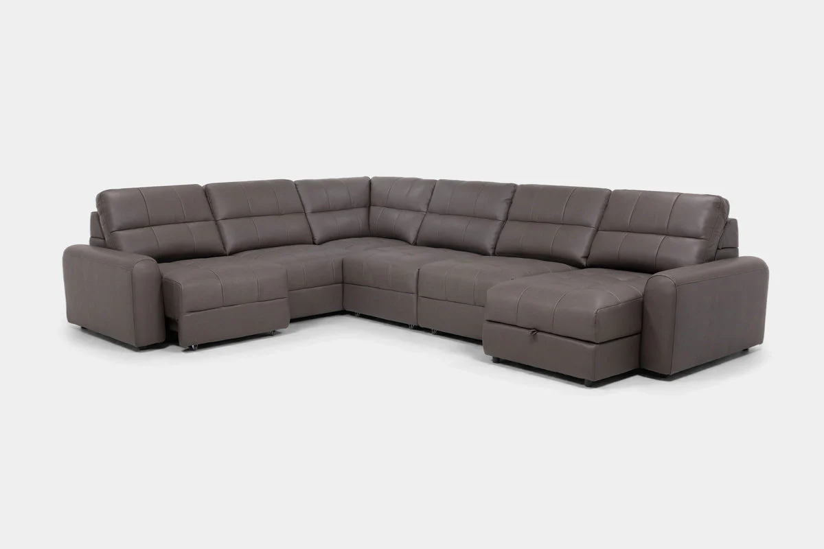 Bryce 6 Piece Power Sliding Sectional With Chaise & Armless Slider - Image 25