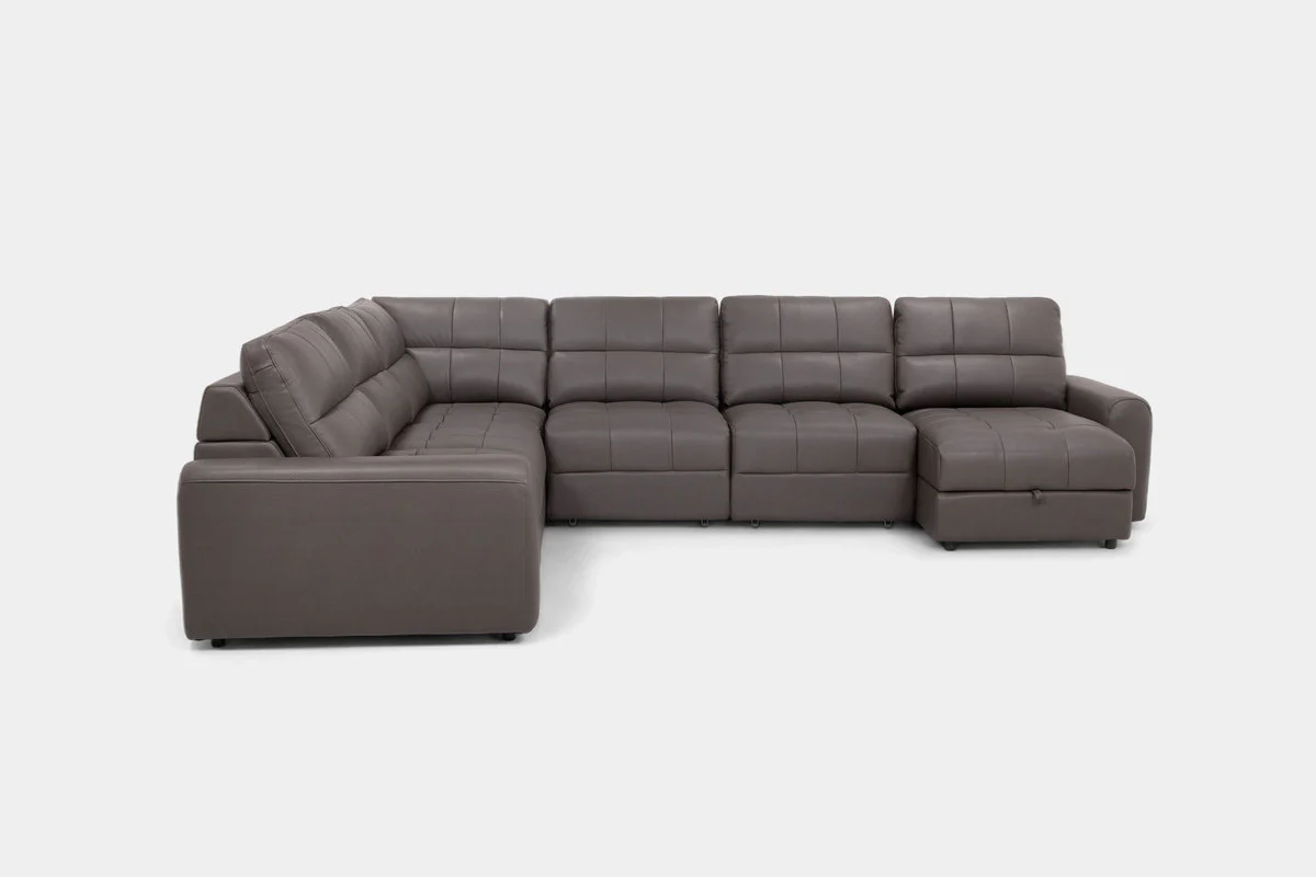 Bryce 6 Piece Power Sliding Sectional With Chaise & Armless Slider - Image 28
