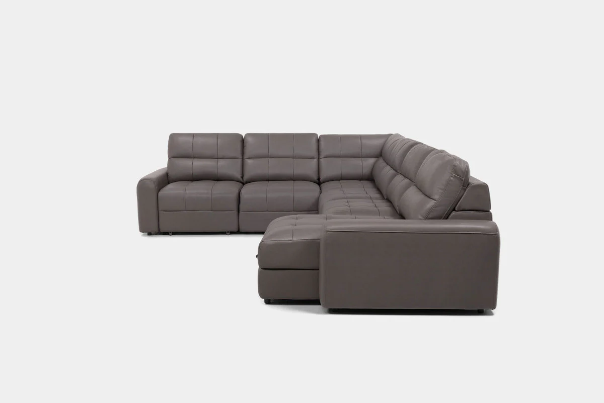 Bryce 6 Piece Power Sliding Sectional With Chaise & Armless Slider - Image 29