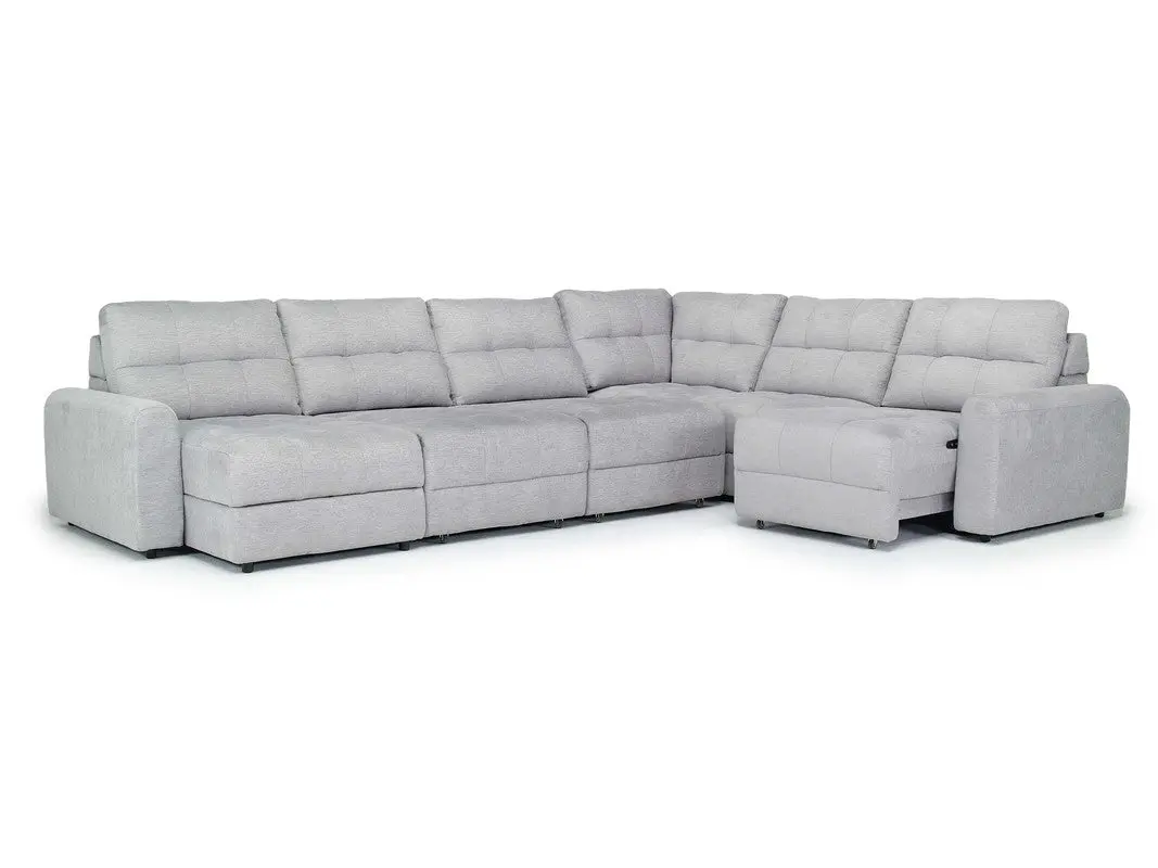 Bryce 6 Piece Power Sliding Sectional With Chaise & Armless Slider - Image 3